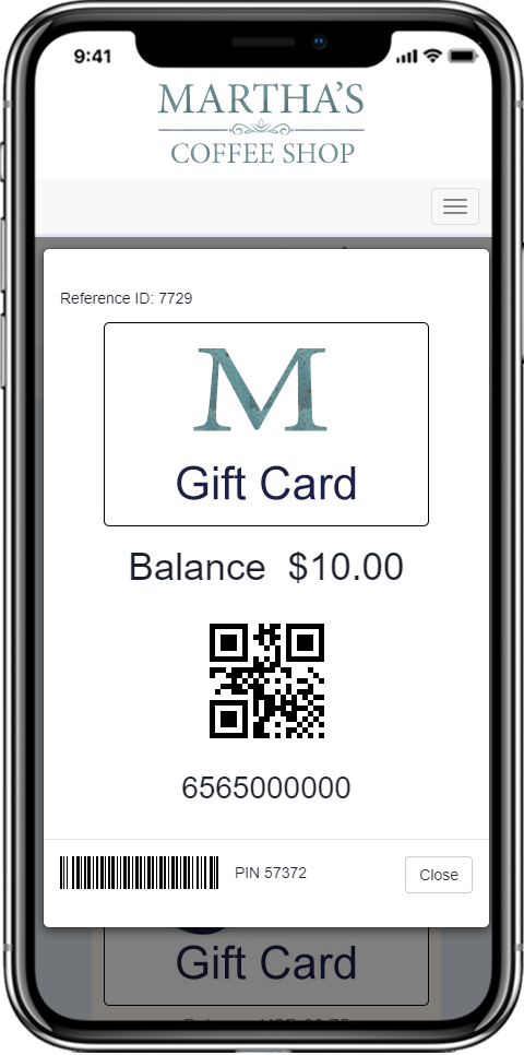 Mobile Gift Card