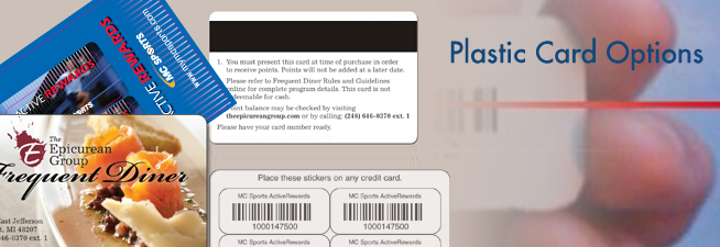 Loyalty Tag, Rewards Card and Gift Card Options