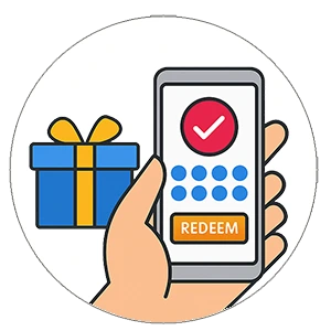 Completed cards or point thresholds trigger reward offers