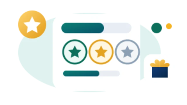 Points, tiers, progress, and rewards used to illustrate loyalty earning rules