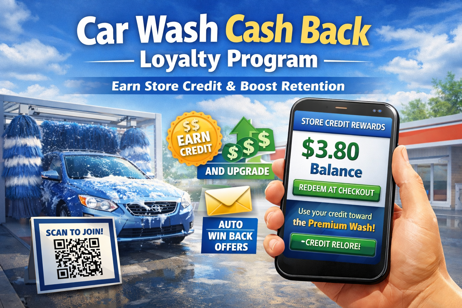 Car Wash Cash Back Loyalty Program (Store Credit) — Use Case